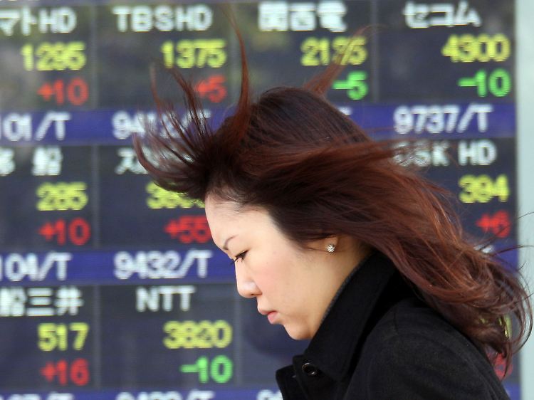 Grimmig erscheinen nur Winterwind und Damenmine: Ansonsten blicken Händler in Tokyo auf einen freundlichen Tag zurück.