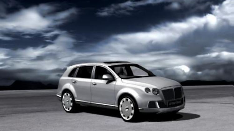 Konzeptionell erinnert der Wagen sehr an das von Bentley in Genf vorgestellte Luxus SUV EXP-9F.