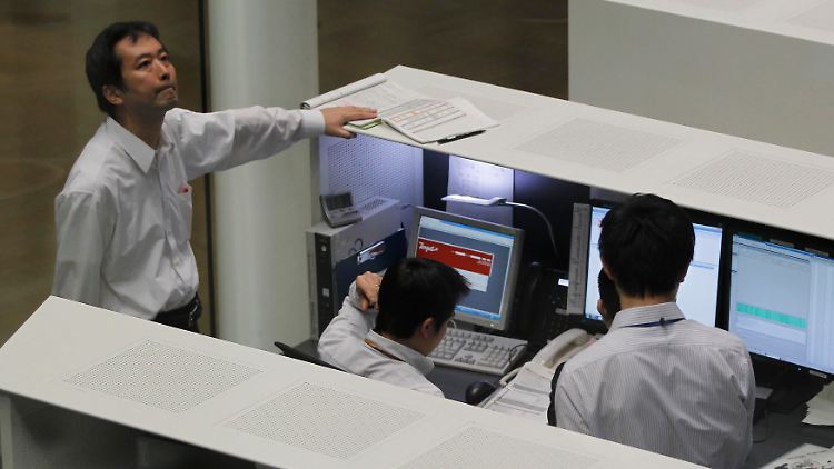 Große Anspannung an der Tokioter Börse.