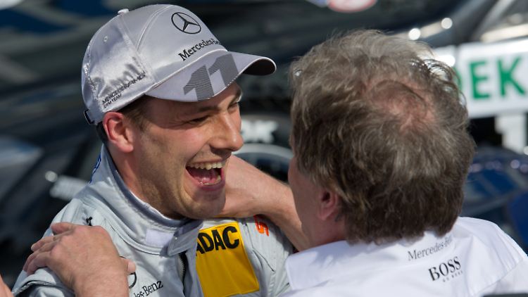 Drittes Rennen, zweiter Sieg, Gesamterster: Gary Paffett stand in Brands Hatch ganz oben auf dem Treppchen.