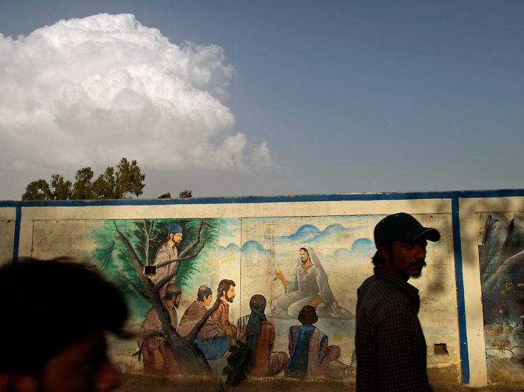 Christen, wie hier in einem Stadtteil Islamabads, sind in Pakistan eine religiöse Randgruppe.