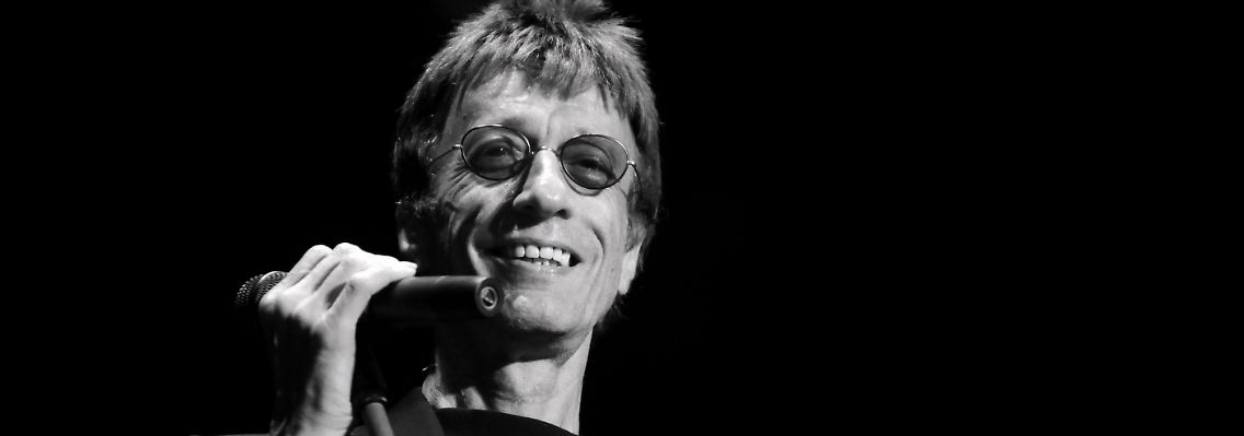 Robin Gibb bei einem Auftritt am 7. August 2010 in Mainz.