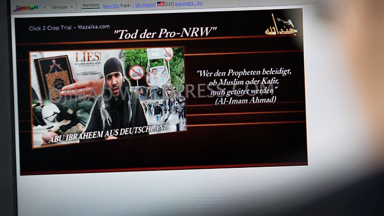 Im Internet war der Mordaufruf des Islamisten Abu Ibrahim zu sehen.