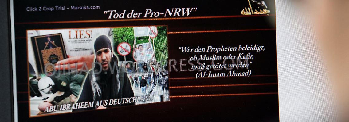 Im Internet war der Mordaufruf des Islamisten Abu Ibrahim zu sehen.