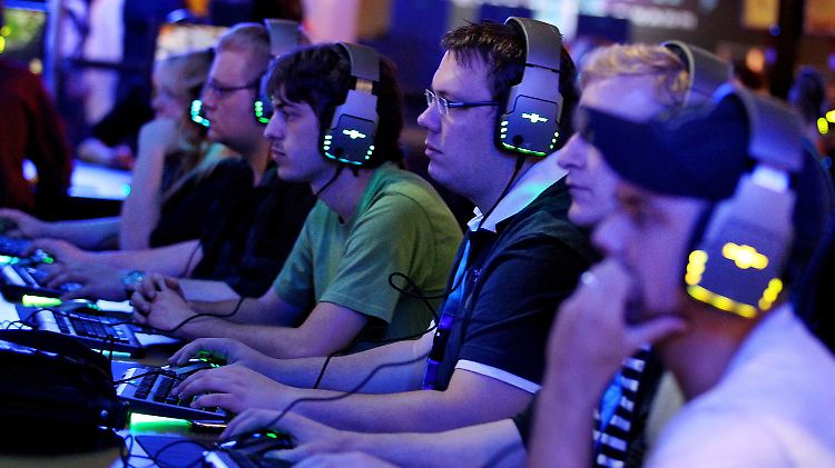 Auf der Spielemesse Gamescom in Köln.