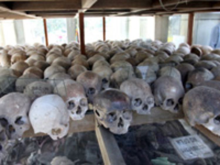 In Choeung Ek bei Phnom Penh wurden tausende Menschen ermordet.