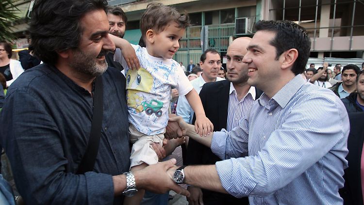 Alexis Tsipras (r.) und seine Syriza-Partei wurden bei der Wahl Anfang Mai zweitstärkste Kraft.