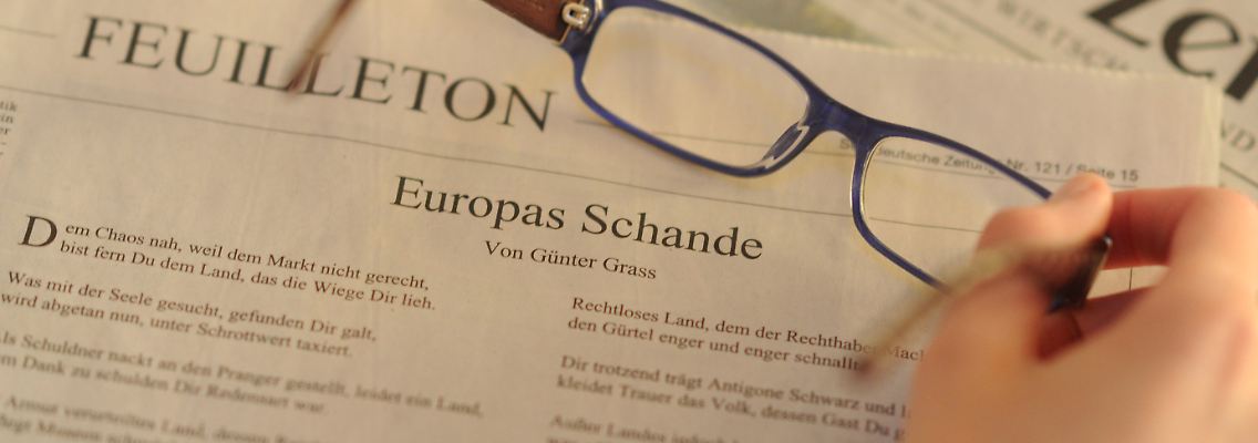 Die "Süddeutsche" und Radio Bremen durften als Erste das neue Gedicht veröffentlichen.