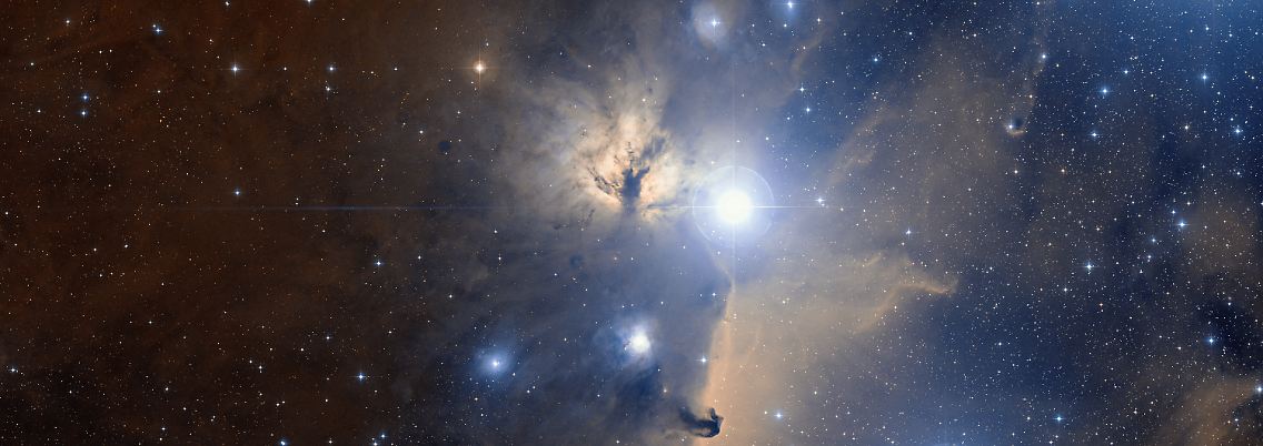 Der Flammennebel, eine Sternfabrik in der Konstellation Orion, aufgenommen mit dem neuen Infrarot-Teleskop der Europäischen Südsternwarte in den chilenischen Anden.