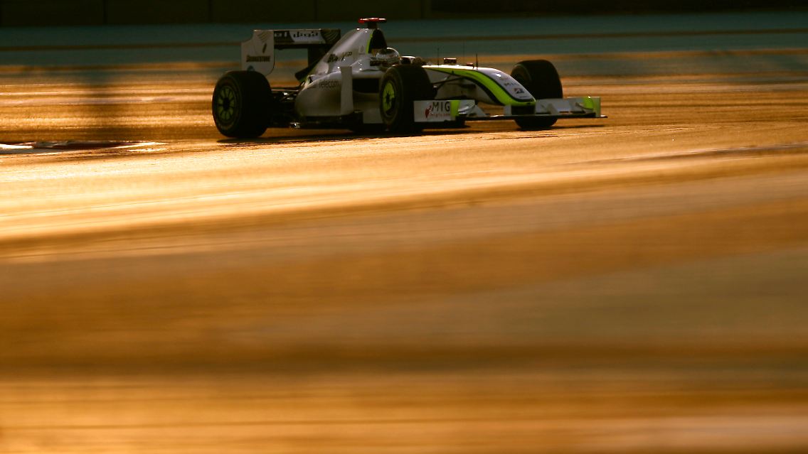 So romantisch ist Abu Dhabi: Jenson Button unterwegs.