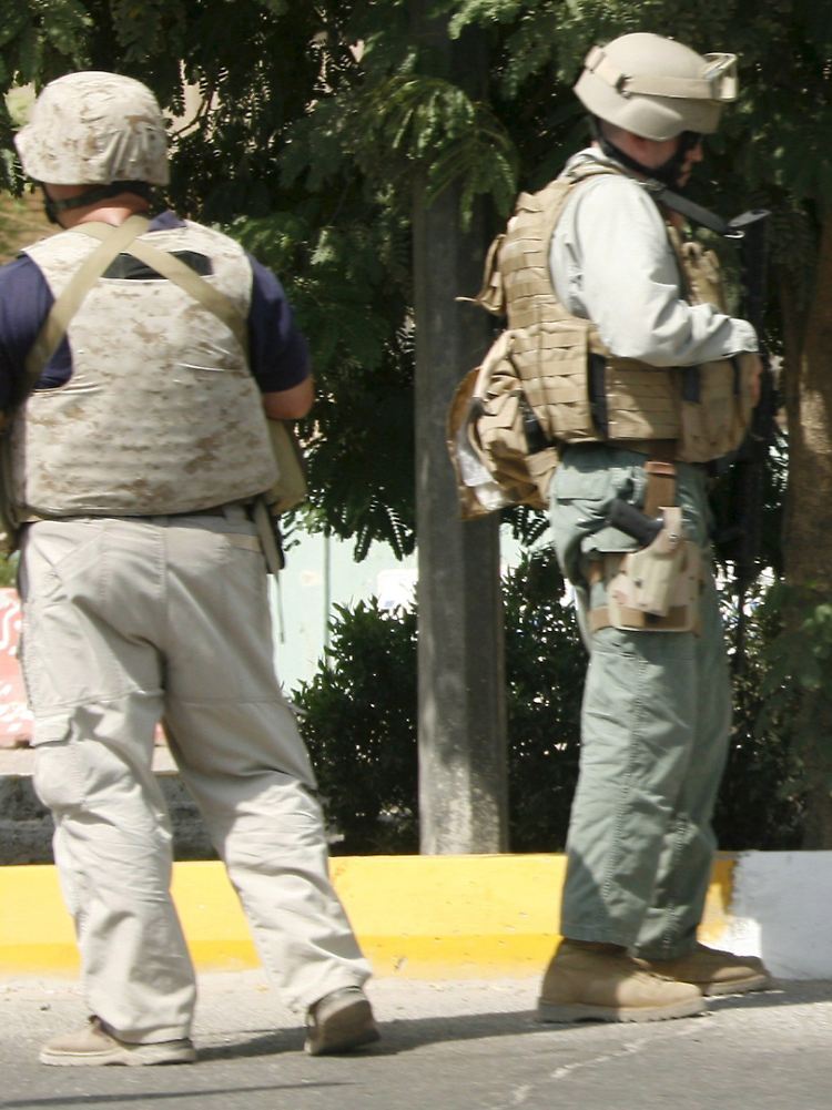 Blackwater-Söldner 2007 im Irak.