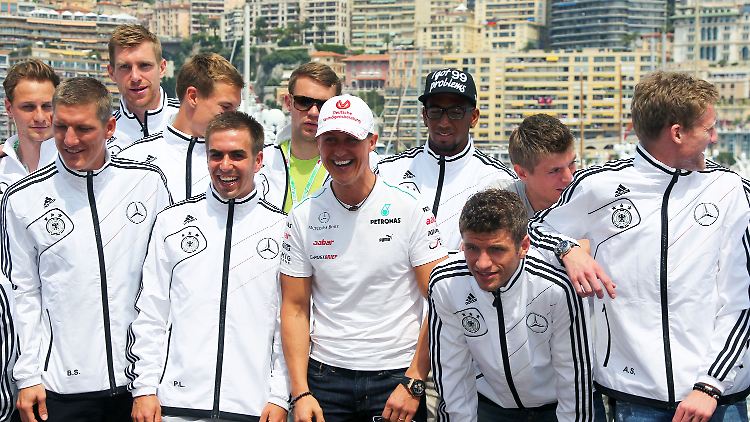 Gute Laune in Monaco: Beim Formel-1-Besuch war den Bayern die Vize-Tristesse nicht anzumerken.