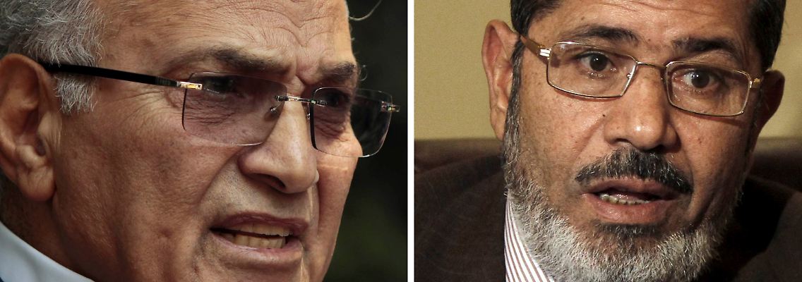 Schafik (l.) und Mursi (r.) kämpfen am 16. und 17. Juni um das höchste Amt im Staat.