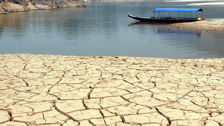 Trockenheit am Mekong in Thailand (Archivbild).