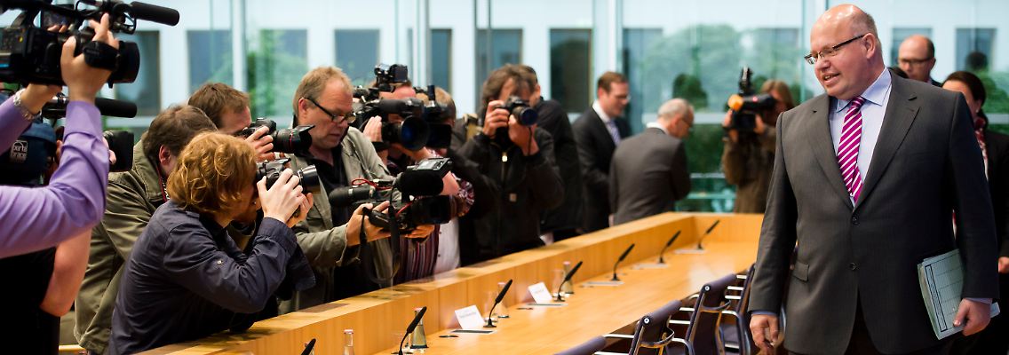 Peter Altmaier präsentiert seine Pläne als Bundesumweltminister.