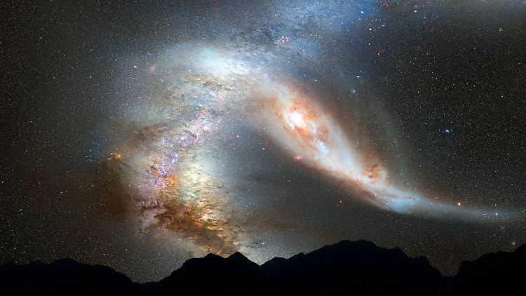 Unsere Milchstraße ist auf Kollisionskurs mit der benachbarten Andromeda-Galaxie