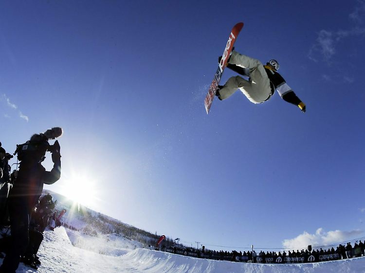 Snowboarder in Tromsö.