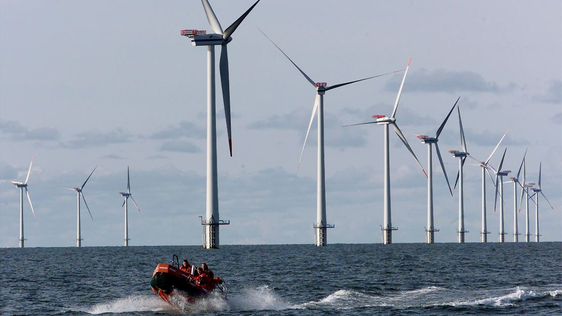 Vorbild Offshore-Park (hier in den Niederlanden).