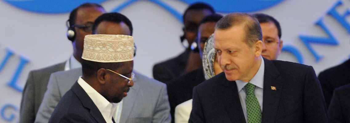 Somalias Premier Abdiweli Mohammed Ali mit seinem türkischen Amtskollegen Recep Tayyip Erdogan.