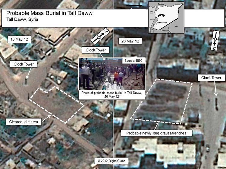 Die Bilder eines privaten Satelliten wurden einer Behörde des US-Außenministeriums veröffentlicht.