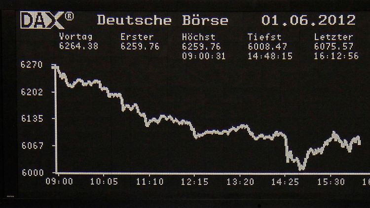 Im Verlauf am Freitag fiel der Dax bis knapp über die Marke von 6000 Punkten.