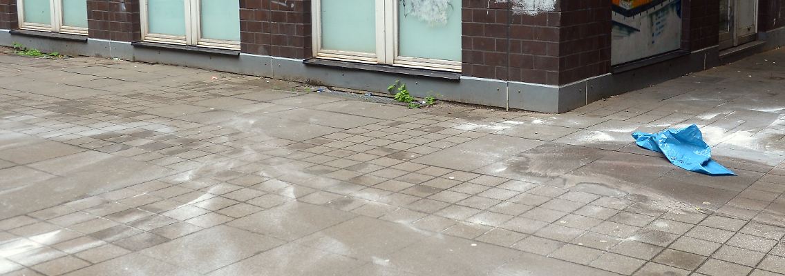 Im Hof des Hauses in der Köthener Straße in Berlin-Kreuzberg.