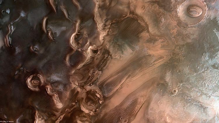Die Aufnahmen der Sonde "Mars Express" geben auch Aufschluss über das Klima auf dem "Roten Planeten".