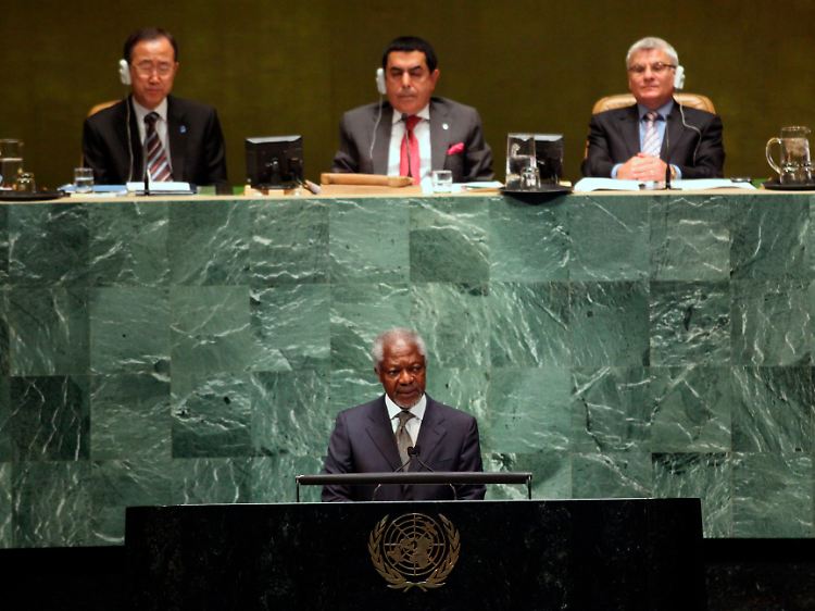 Der Syrien-Sondergesandte Kofi Annan bei einer weiteren Sitzung des Uno-Sicherheitsrates.