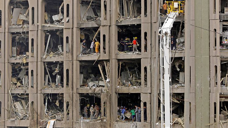 Die Explosionen hinterließen eine Spur der Verwüstung. 