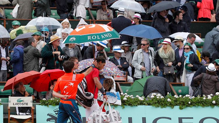 Rafael Nadal, frustriert.