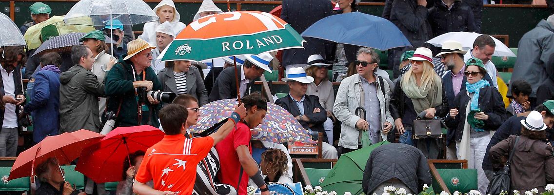 Rafael Nadal, frustriert.