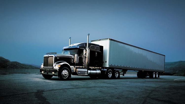 Eines der Lastentiere der US-Wirtschaft: Ein Navistar-Truck aus der 9900er-Serie.