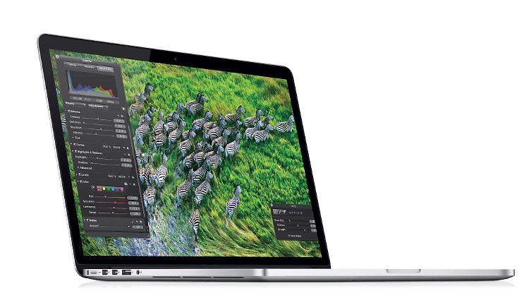 Das MacBook Pro mit 15,4 Zoll großem Retina-Display.