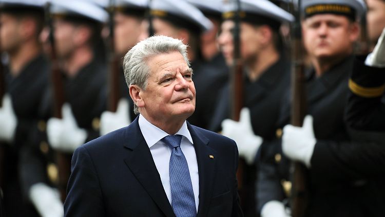 Gauck fordert, das Deutschland international mehr Verantwortung übernimmt