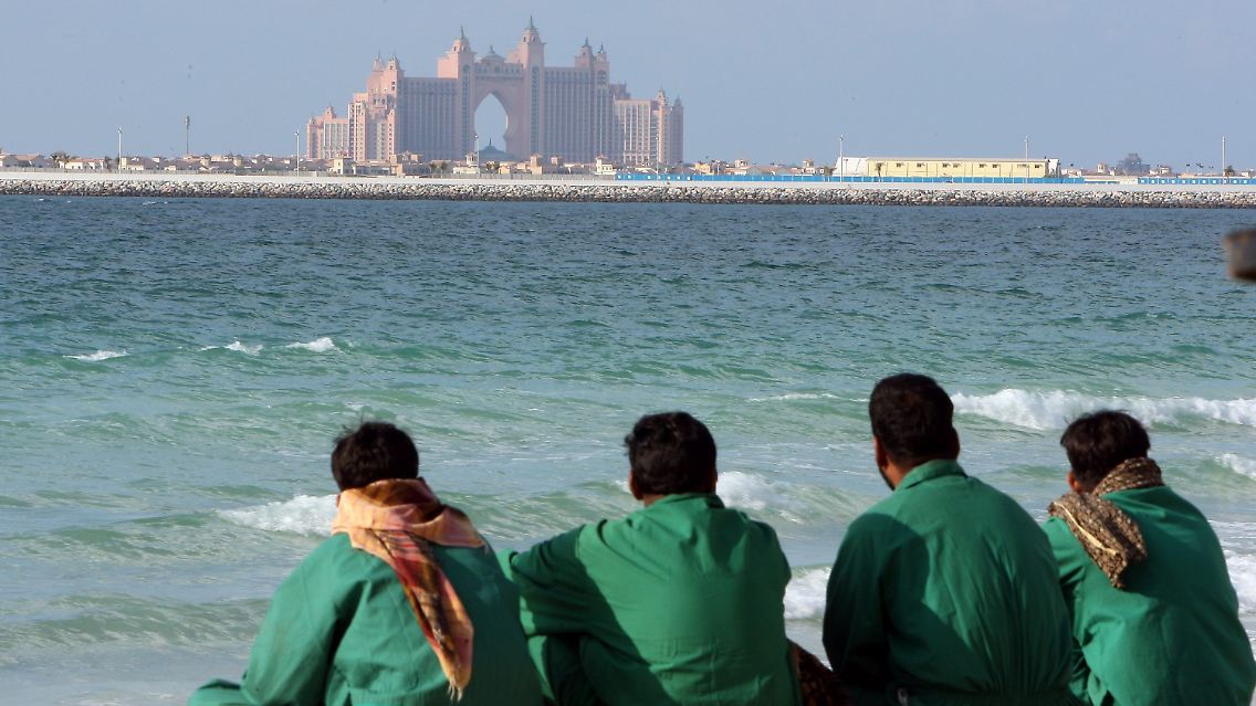 Blick auf das Luxushotel Atlantis in Dubai.