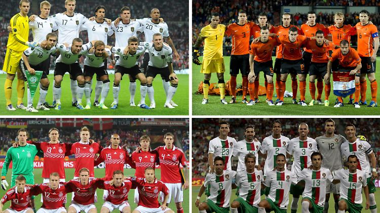 Spannend bis zum Schluss: die Gruppe B mit Deutschland, Portugal, Dänemark und den Niederlanden.