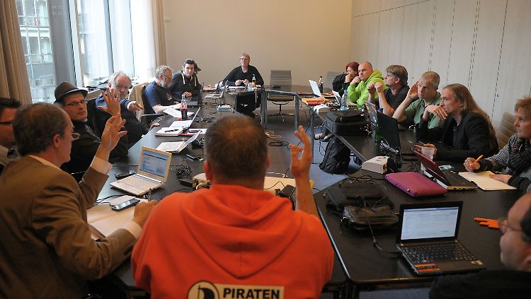 Fraktionssitzung der NRW-Piraten