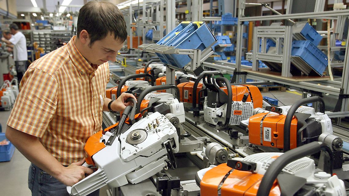 Im Waiblinger Stihl-Werk.