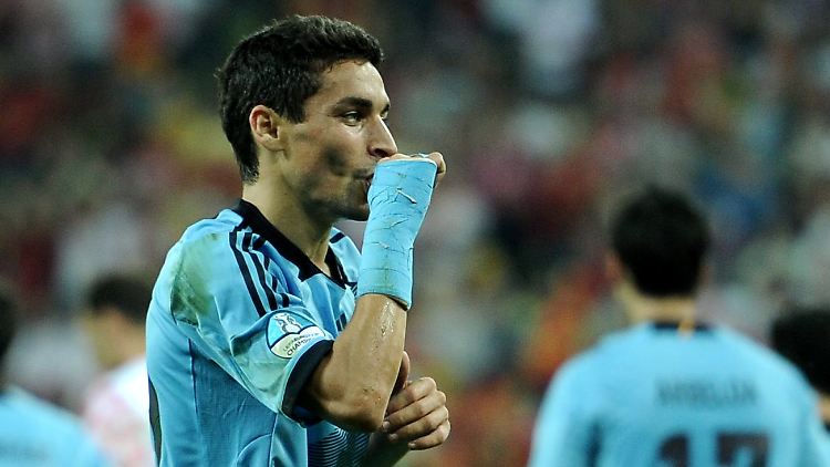 Jesus Navas kam für den einzigen Stürmer Fernando Torres.