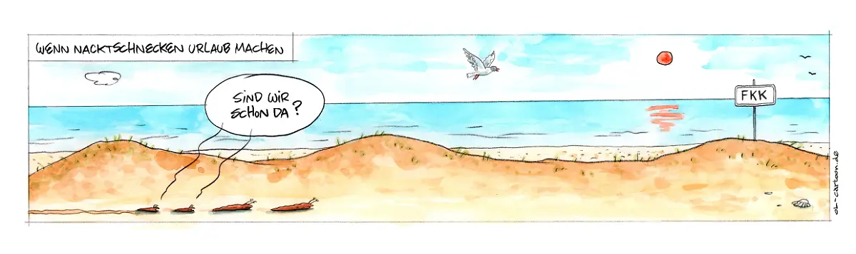 Nacktschnecken-Urlaub