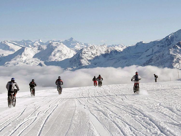 Für Adrenalin-Süchtige: Gletscher-Bike-Downhill in Saas-Fee.