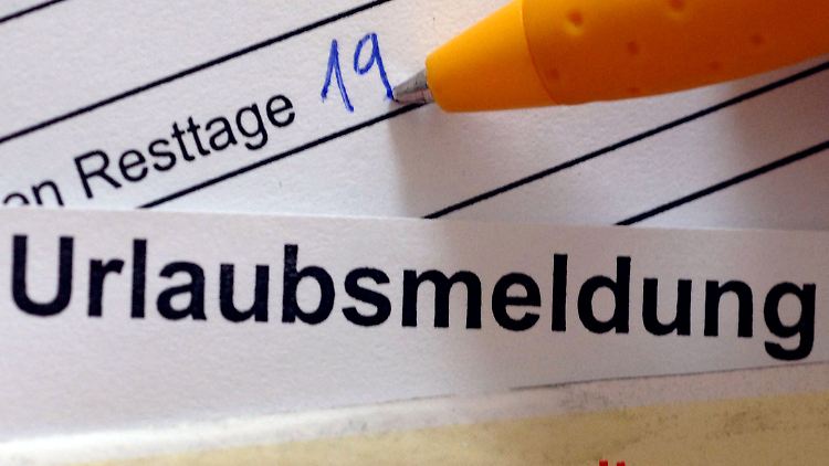 Der Angestellte war zuletzt oft krank und hatte deshalb keine Gelegenheit, seinen Urlaub zu nehmen.