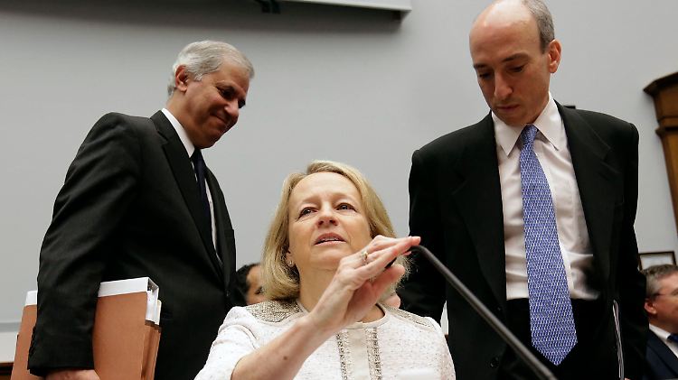 Auftritt von SEC-Chefin Mary Schapiro in Washington.