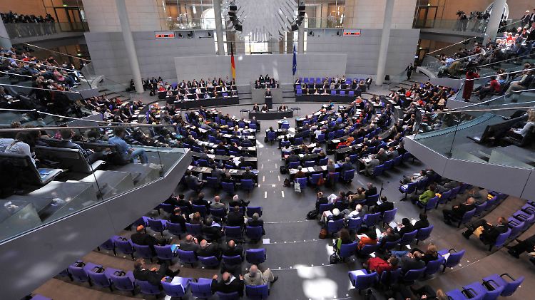 Blick in den Bundestag.