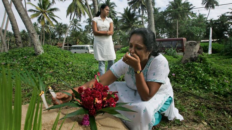 Trauer in Sri Lanka.