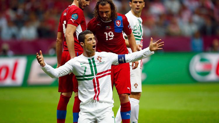 Cristiano Ronaldo (u.), bislang selten effektiv.
