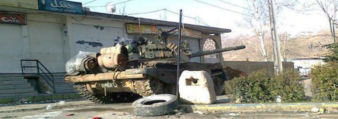 Panzer der syrischen Armee in einem Vorort von Damaskus (Archivbild).