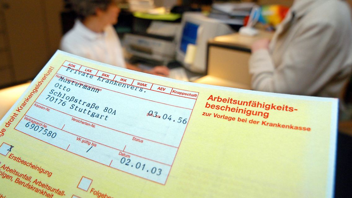 Am häufigsten fehlten die Arbeitnehmer im April.