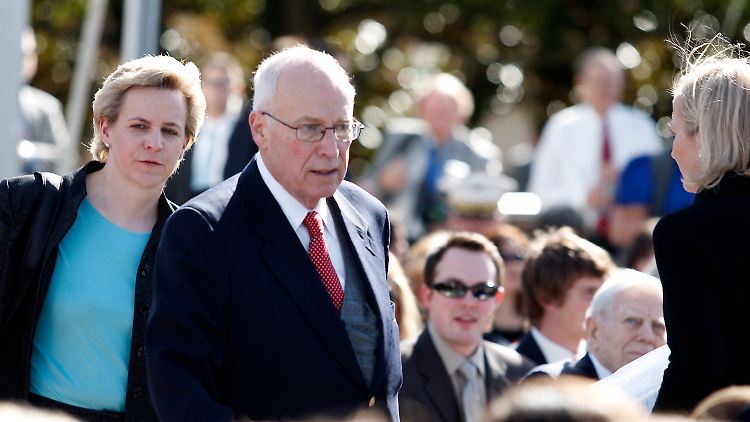 Dick Cheney und seine Tochter Mary bei der Feier zum 100. Geburtstag von Ronald Reagan am 6. Februar 2011.