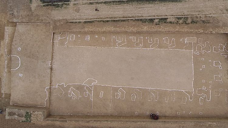 Ein Blick auf das Grab in Anyang.